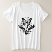 Butterfly Open Hands Celestial Botanischer T - Shi Große Größe T-Shirt (Design vorne)