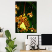 Butterfly Orchid Art Poster - 24x36 - andere Größe (Heimbüro)