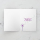 Butterfly Orchid Thinking of You Karte (Innenseite)