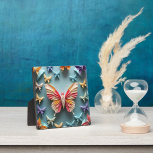 Butterfly Origami Fotoplatte