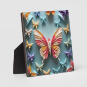 Butterfly Origami Fotoplatte (Vorderseite)