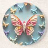 Butterfly Origami Getränkeuntersetzer (Vorne)