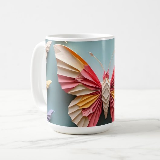 Butterfly Origami Kaffeetasse (Vorderseite Links)