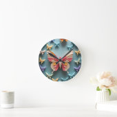Butterfly Origami Runde Wanduhr (Zuhause)