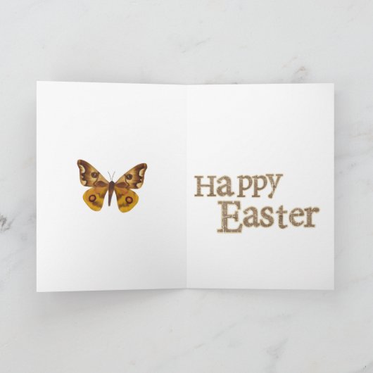 Butterfly-Ostergrüße Feiertagskarte (Innenseite)