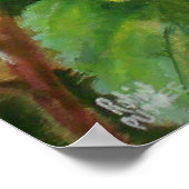 Butterfly over Sunflowers Poster (Ecke)