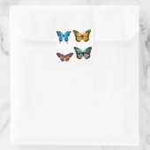 butterfly pack quadratischer aufkleber (Tasche)