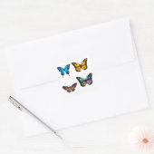 butterfly pack quadratischer aufkleber (Umschlag)