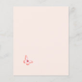 Butterfly Pampas Budget Bridal Dusche Einladung (Rückseite)