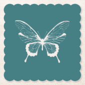 Butterfly Paper Coaster Untersetzer (Vorderseite)