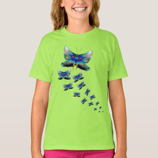 Butterfly Parade - Color in Motion T-Shirt (Vorderseite)