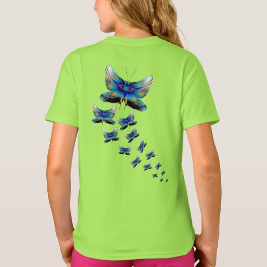 Butterfly Parade - Color in Motion T-Shirt (Rückseite)