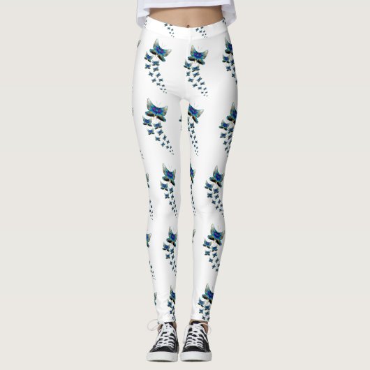 Butterfly Parade Leggings Vivid Blue Flight (Vorderseite)