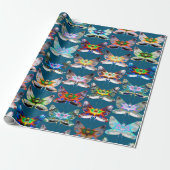Butterfly Parade Wrapping Paper A Flight of Color Geschenkpapier (Ungerollt)