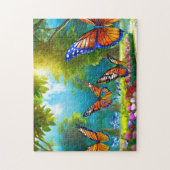 Butterfly Park 1 The Daily Jigsaw Puzzle Neulich (Vertikal)