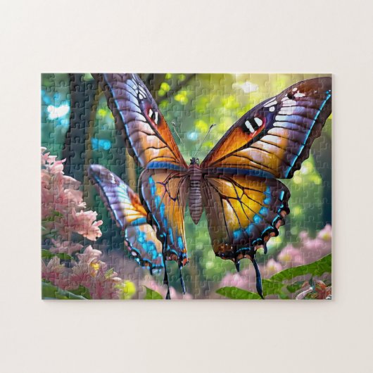 Butterfly Park 3 Easy Brain Art Puzzle Foto Puzzle (Horizontal)
