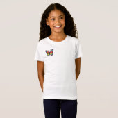 Butterfly Pattern Girls T-Shirt (Vorne ganz)