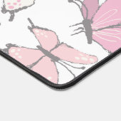Butterfly Pattern soft colors Schreibtischunterlage (Ecke)