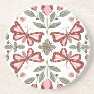 Butterfly Pattern Untersetzer HandGezeichnet