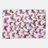 Butterfly Pattern Wasserfarbe Elegantes Hübsches G Geschirrtuch (Horizontal)