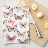 Butterfly Pattern Wasserfarbe Elegantes Hübsches G Geschirrtuch (Viertel Falte)