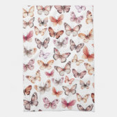 Butterfly Pattern Wasserfarbe Elegantes Hübsches G Geschirrtuch (Vertikal)