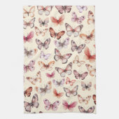 Butterfly Pattern Wasserfarbe Elegantes Hübsches G Geschirrtuch (Vertikal)