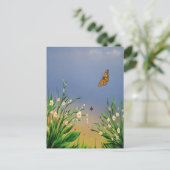 Butterfly Peace Postkarte (Stehend Vorderseite)