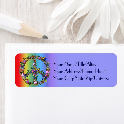 Butterfly Peace Symbol (Insitu)