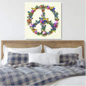 Butterfly Peace Symbol Leinwanddruck (Insitu (Schlafzimmer))