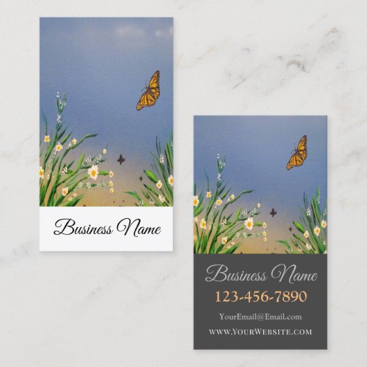 Butterfly Peace Visitenkarte (Vorne/Hinten)