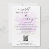 *~* Butterfly Peony Floral UAWG - QR AR3 Hochzeit Einladung (Rückseite)