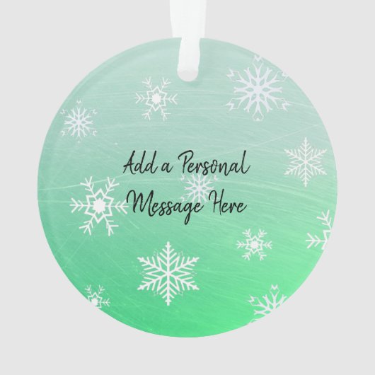 Butterfly Personal Message Christmas Keepake Ornament (Rückseite)