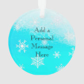 Butterfly Personal Message Christmas Keepake Ornament (Rückseite)