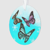 Butterfly Personal Message Christmas Keepake Ornament (Vorderseite)