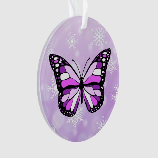 Butterfly Personal Message Christmas Keepake Ornament (Vorderseite)
