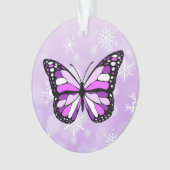 Butterfly Personal Message Christmas Keepake Ornament (Vorderseite)