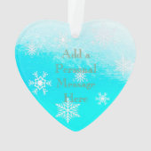 Butterfly Personal Message Christmas Keepake Ornament (Rückseite)