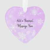 Butterfly Personal Message Christmas Keepake Ornament (Rückseite)