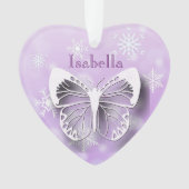 Butterfly Personal Message Christmas Keepake Ornament (Vorderseite)