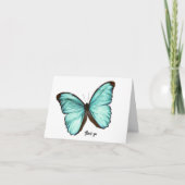 Butterfly Personalisiert Danke Karte (Vorderseite)