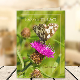 Butterfly Personalisiert Happy Birthday Karte