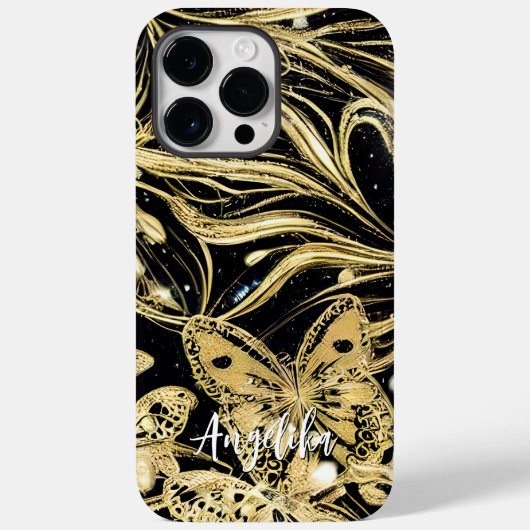 Butterfly Personalisiert Name Case-Mate iPhone Hülle (Rückseite)