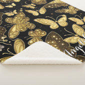 Butterfly Personalisiert Name Sherpadecke (3/4)