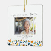 Butterfly Personalisiert Square Ornament - 2 Fotos (Links)