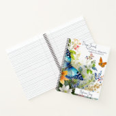 Butterfly personalisiertes Gebetsjournal Notizblock (Innenseite)
