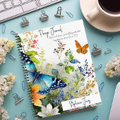 Butterfly personalisiertes Gebetsjournal Notizblock
