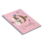 Butterfly Personalisiertes Geschenk mit blühenden Notizblock (Rechte Seite)