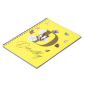 Butterfly Personalisiertes Geschenk mit blühenden Notizblock (Linke Seite)