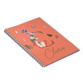 Butterfly Personalisiertes Geschenk mit blühenden Notizblock (Rechte Seite)